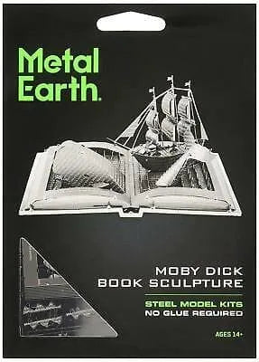 Brain Games LV Mēroga modelis Moby Dick Book Sculpture, metāla konstruktors