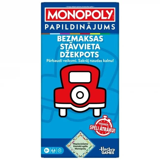 Brain Games LV Monopoly papildkomplekts, Bezmaksas stāvvieta džekpots, LV