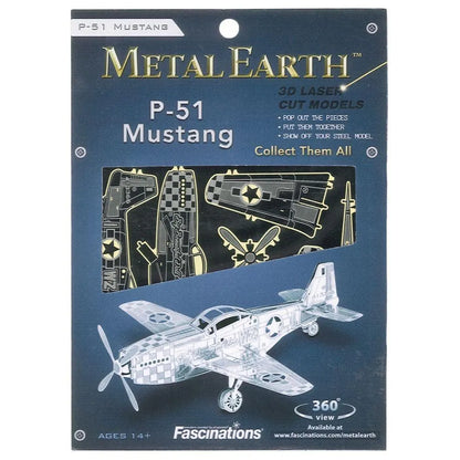 n/a Prāta mežģi Metal Earth - P-51 Mustang, konstruktors