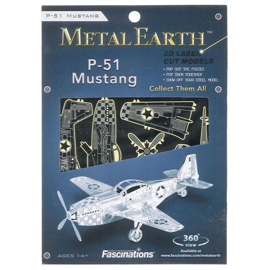 n/a Prāta mežģi Metal Earth - P-51 Mustang, konstruktors