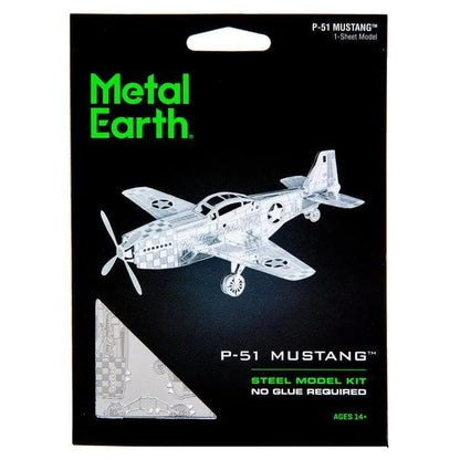 Brain Games LV Mēroga modelis Mustang P-51, metāla konstruktors