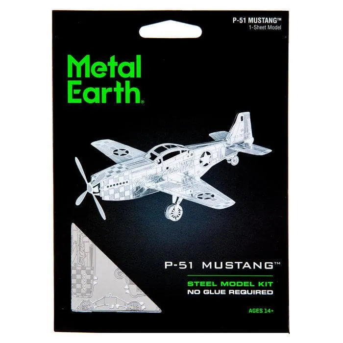 Brain Games LV Mēroga modelis Mustang P-51, metāla konstruktors