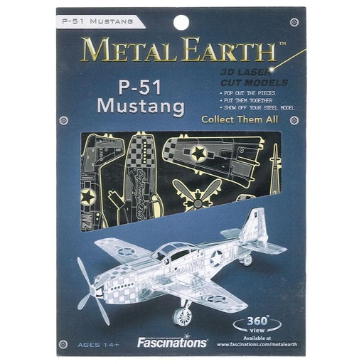n/a Prāta mežģi Metal Earth - P-51 Mustang, konstruktors