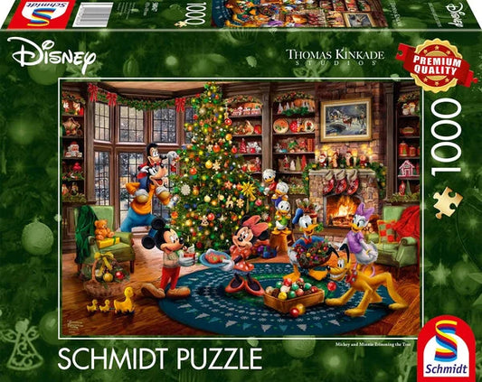 Puzle Disney, Mickey & Minnie Trimming The Tree