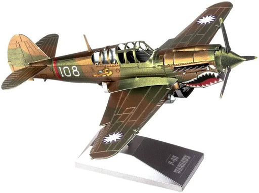 Brain Games LV Mēroga modelis P-40 Warhawk, metāla konstruktors