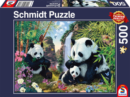 Brain Games LV Panda family at the waterfall