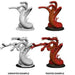 Pathfinder Deep Cuts Hydra miniatūra: nekrāsots pelēks un sarkani krāsots plastmasas modelis ar vairākām galvām.