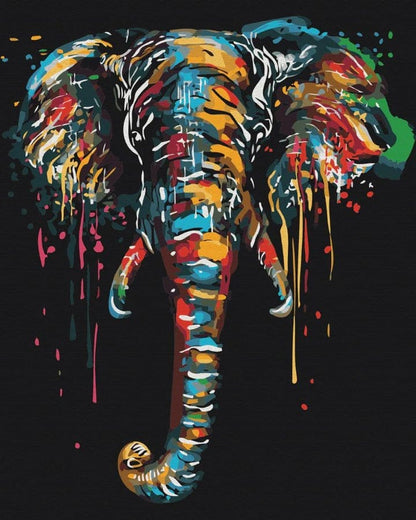 Brain Games LV PBN classic - Elephant in paints