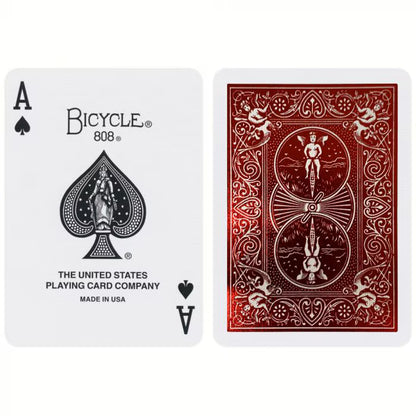 BICYCLE METALLUXE RED STANDARD INDEX PLAYING CARDS
