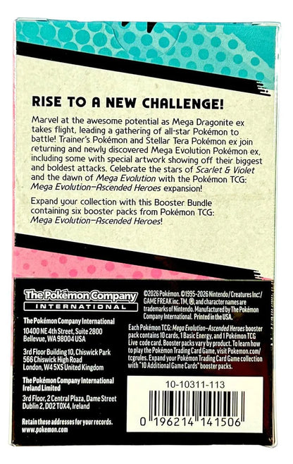 Pokémon TCG: Mega Evolution: Ascended Heroes - Booster Bundle