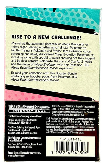 Pokémon TCG: Mega Evolution: Ascended Heroes - Booster Bundle