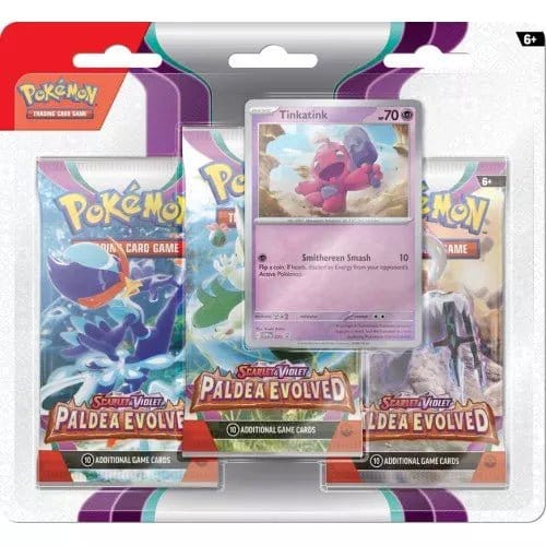Brain Games LV Pokémon TCG: Scarlet & Violet - Paldea Evolved - 3-Pack Blister MIX
