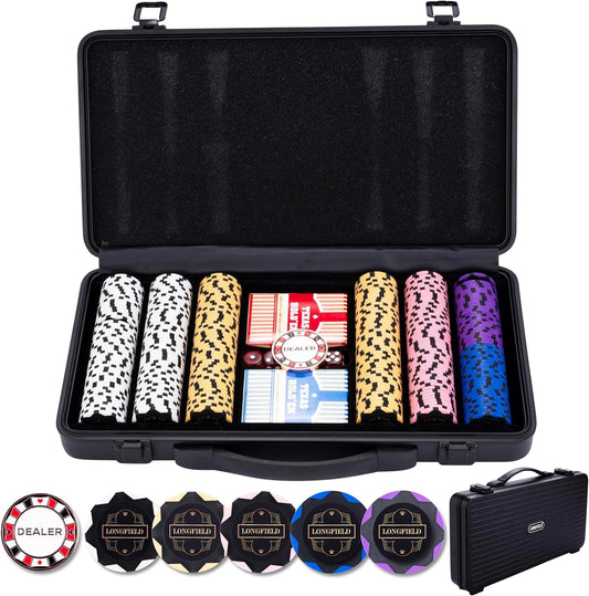 Poker set in black case 300 chips