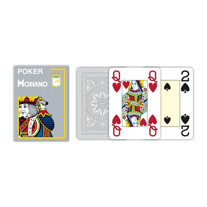 Brain Games LV galda spēles Pokera kārtis Cristallo Grey, Plastmasas