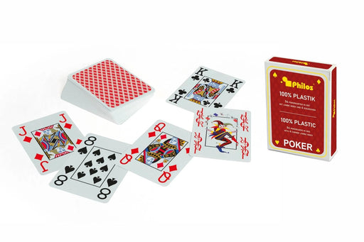 Brain Games LV Pokerkarten, rot, Plastik