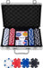 Brain Games LV Pokerset in zilveren koffer, met 200 chips (pokera komplekts)