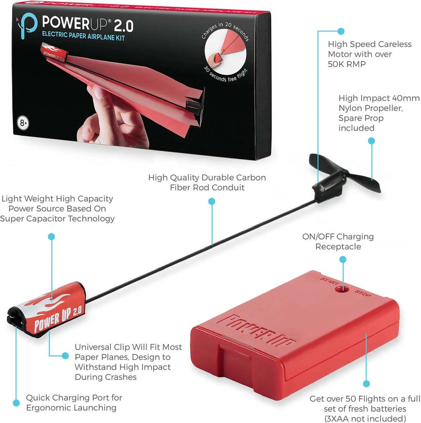 POWERUP 2.0 AIRPLANE (RED)