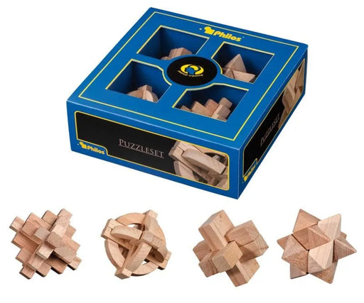 n/a n/a Puzzleset Nummer Zwei, Buche, 4 Puzzlespiele
