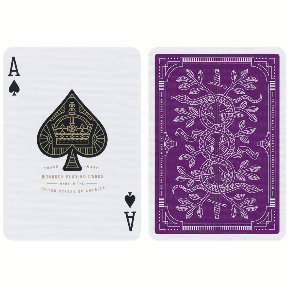 PURPLE MONARCHS PLAYING CARDS