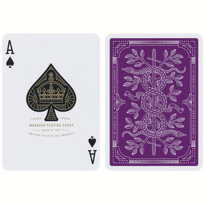 PURPLE MONARCHS PLAYING CARDS