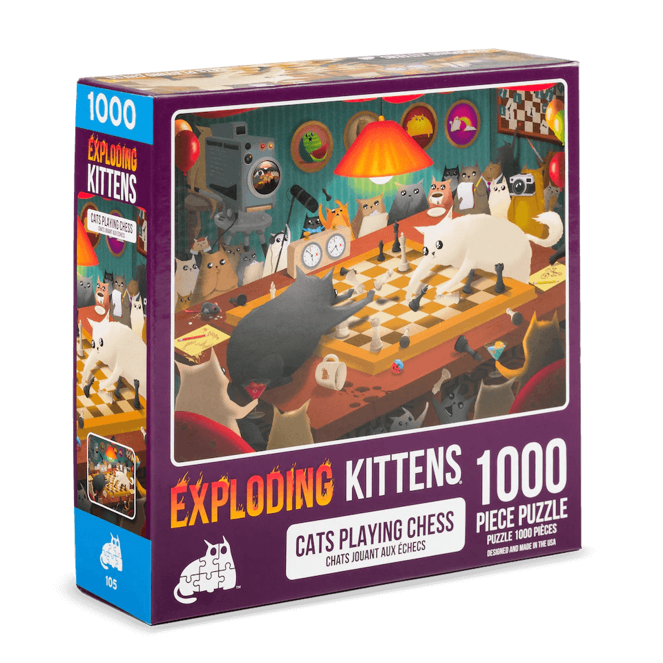 Brain Games LV Puzles Puzle 1000 - Cats Playing Chess