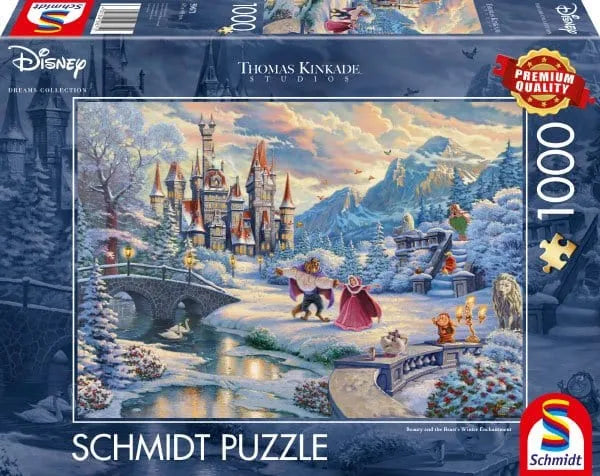 Brain Games LV Puzles Puzle 1000 - Disney, Beauty and the Beast’s Winter Enchantment