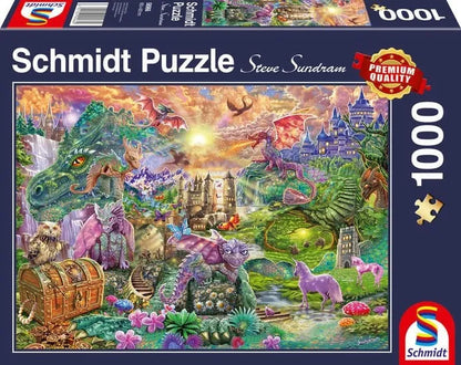 Brain Games LV Puzles Puzle 1000 - Enchanted dragon kingdom