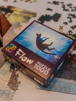 Brain Games LV Puzles Puzle 1000 Flow — melnais kaķis