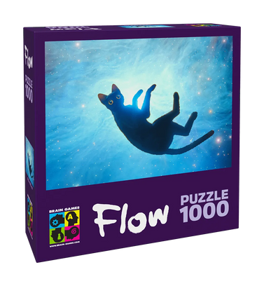 Brain Games LV Puzles Puzle 1000 Flow — melnais kaķis