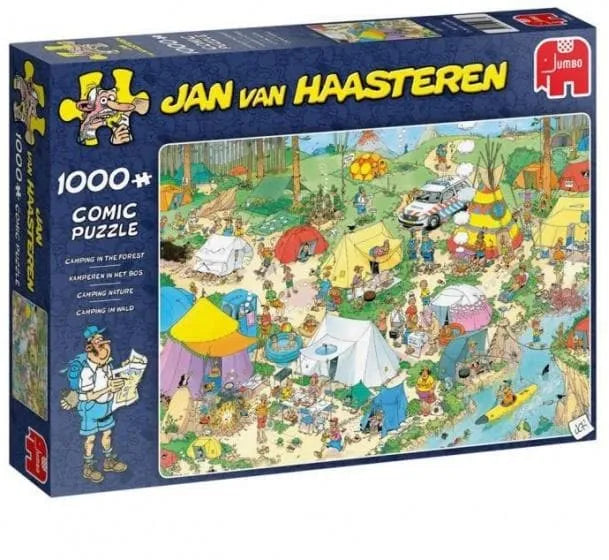 Brain Games LV Puzles Puzle 1000 Jan van Haasteren - Camping In The Forest