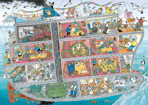 Brain Games LV Puzles Puzle 1000 Jan van Haasteren - Cruise Ship