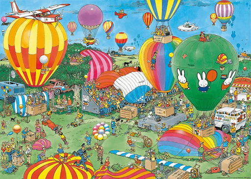 Brain Games LV Puzles Puzle 1000 Jan van Haasteren - Hooray, Miffy 65 Years