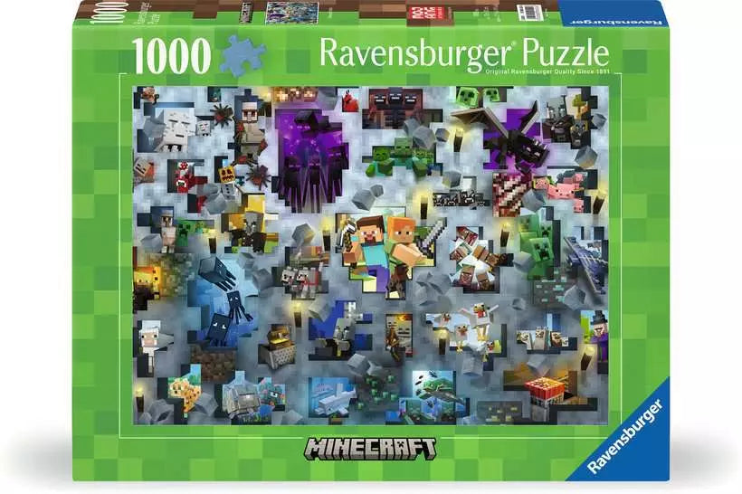 Brain Games LV Puzle 1000 Minecraft Mobs