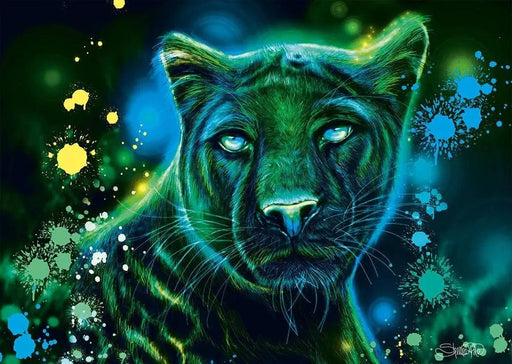 Brain Games LV Puzles Puzle 1000 - Neon Blue Green Panther