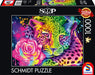Brain Games LV Puzles Puzle 1000 - Neon Rainbow Leopard
