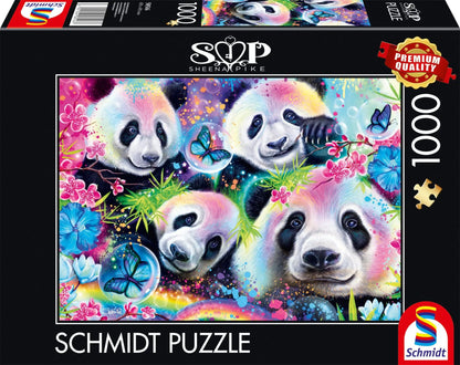Brain Games LV Puzles Puzle 1000 - Neon Rainbow Pandas