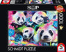 Brain Games LV Puzles Puzle 1000 - Neon Rainbow Pandas