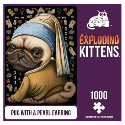 Brain Games LV Puzles Puzle 1000 - Pug With A Pearl Earring