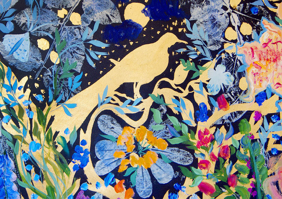 Brain Games LV Puzles Puzle 1000 Purple Witty Fox - Night garden