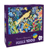 Brain Games LV Puzles Puzle 1000 Purple Witty Fox - Night garden