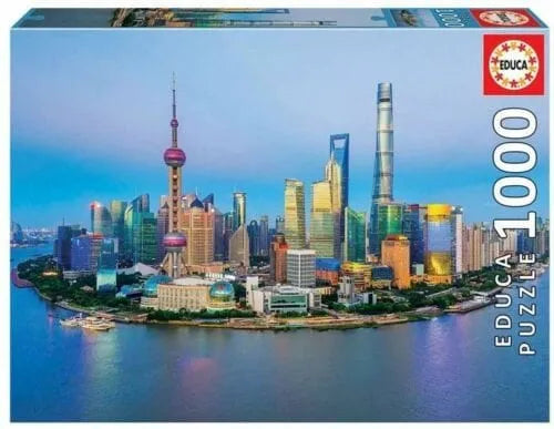 Brain Games LV Puzles Puzle 1000 - Shanghai Skyline At Sunset
