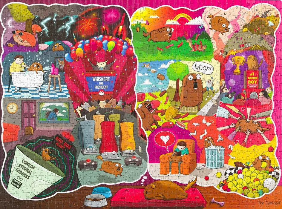 Brain Games LV Puzles Puzle 1000 - The Dreams And Nightmares Of A Dog