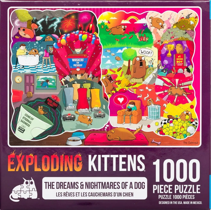 Brain Games LV Puzles Puzle 1000 - The Dreams And Nightmares Of A Dog