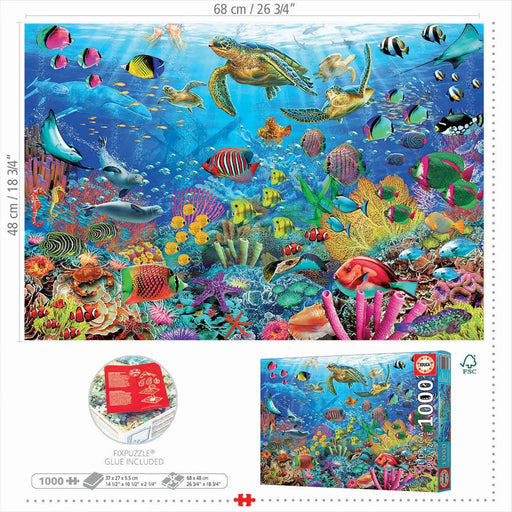 Brain Games LV Puzles Puzle 1000 - Tropical Fantasy Turttles