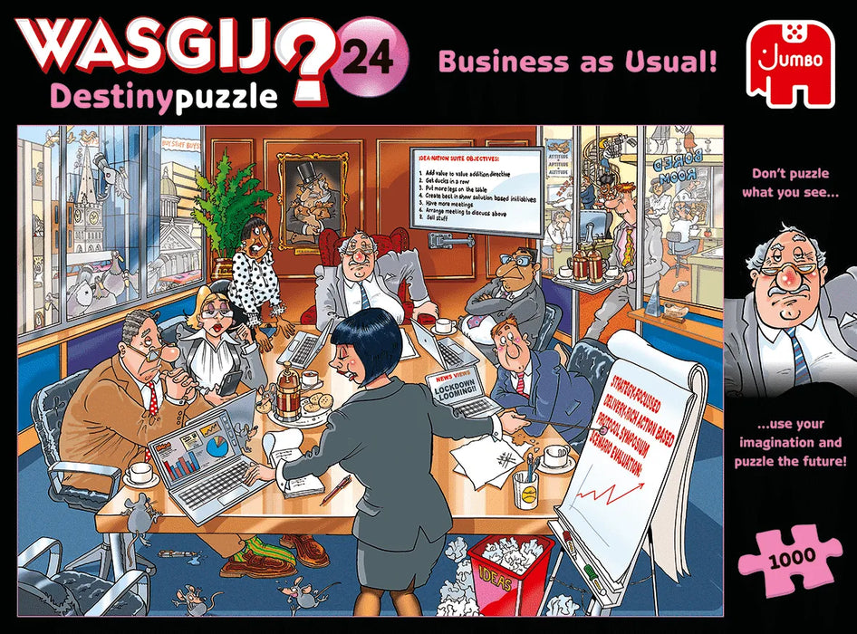 Brain Games LV Puzles Puzle 1000 Wasgij - Business As Usual!