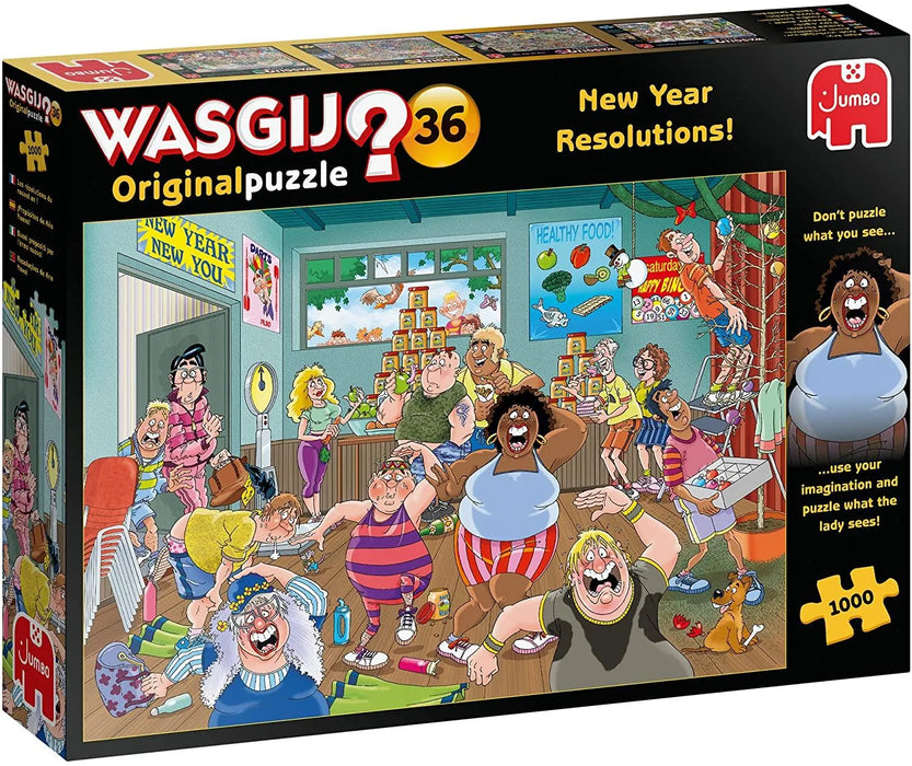 Brain Games LV Puzles Puzle 1000 Wasgij - New Year Resolutions!