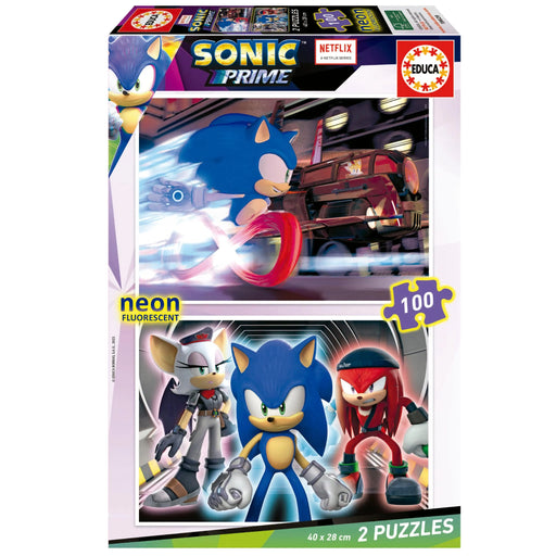 Brain Games LV Puzles Puzle 100x2 - Sonic Prime Neon