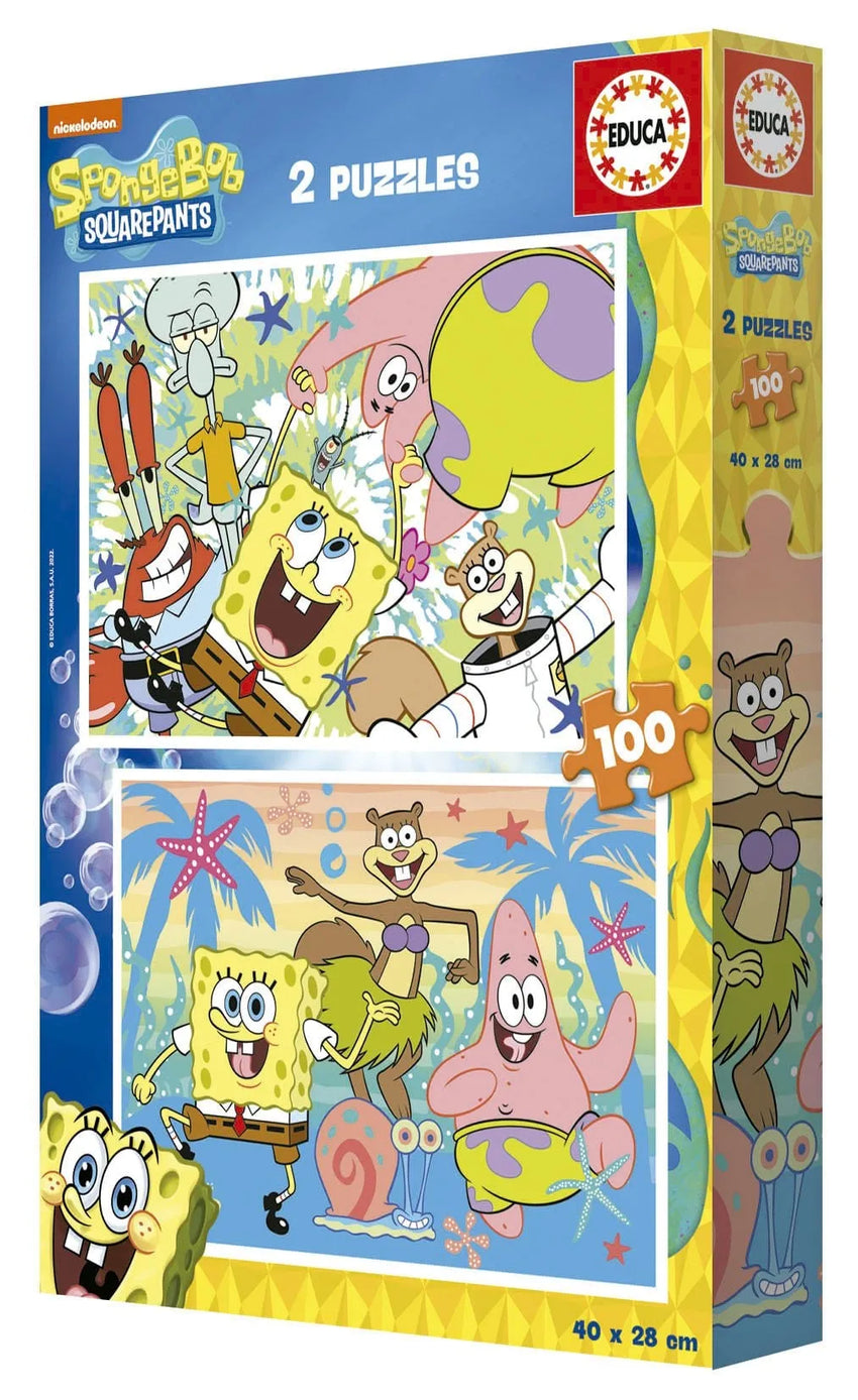 Brain Games LV Puzles Puzle 100x2 - Spange Bob
