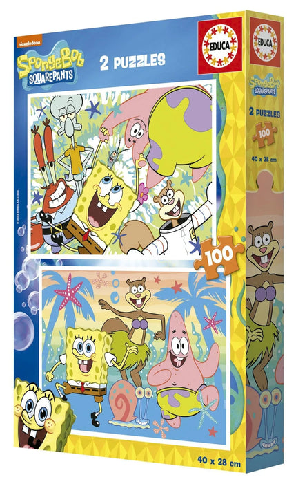 Brain Games LV Puzles Puzle 100x2 - Spange Bob