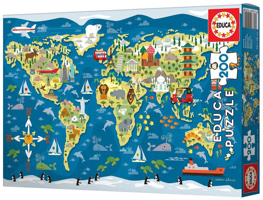 Brain Games LV Puzles Puzle 200 - World Map